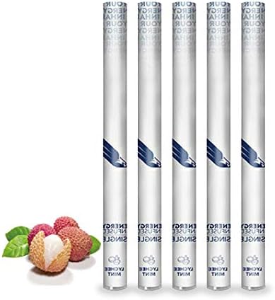 Amazon Eagle Energy イーグルエナジー 吸引型カフェイン 使い切り吸引型エナジードリンク ライチミント 5本 Eagle Energy イーグルエナジー 電子たばこ