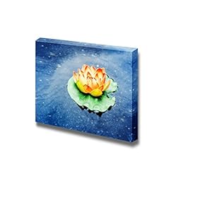 Canvas Prints Wall Art - Colorful Lotus in Day Light on The Clear Water | Modern Wall Decor/Home Decoration Stretched Gallery Canvas Wrap Giclee Print & Ready to Hang - 12" x 18"