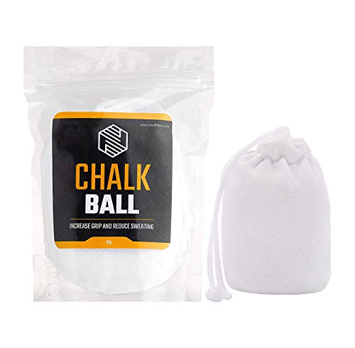 Chalk Ball (Refillable) - Sports Chalk - Superior Grip and Sweat-Free Hands for Weightlifting, Rock Climbing, Bouldering, Gymnastics, Pole Dancing and Fitness, Crossfit and Bodybuilding (1 x Ball)