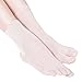 Fimage Women Spun Silk Ankle Toe Socks Five Finger Soft Crew Socks Nude Onesize