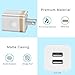 HI-CABLE USB Wall Charger, 2-Pack 2.1A/5V Dual Port USB Plug Power Adapter Charging Block Charger Cube Compatible with Phone Xs Max/XR/Xs/X/ 8/7/ 6 Plus/5S, Pad, Samsung, Moto, HTC, LG and More