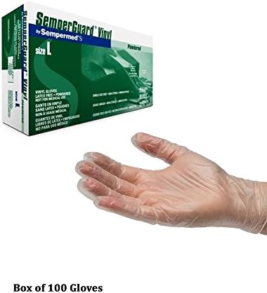 Vinyl 4.2mil Powder Free Gloves -Size Small (Box of 100)