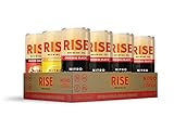 RISE Brewing Co. | Nitro Cold Brew Coffee Variety Pack (12 7 fl. oz. Cans [4 Original Black, 4 Blood Orange, 4 Lemonade]) - Gluten Free | Organic, Non-GMO Ingredients | Clean Energy & Low Acidity