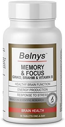 Belnys – Memory &amp; Focus – Assist Healthy Brain Function – High Potency Supplement (50 tabs)