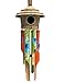 Nalulu House Bamboo Wind Chimes - Outside Outdoor Wooden Windchimes with Birdhouse, Handcrafted with Calming Deep Tones, Perfect Home Decor or Gift for Him and Her