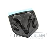 1 NEW CUSTOM BLACK 02-05 DODGE RAM 1500 2500 3500 HEMI CUMMINS FRONT GRILL EMBLEM BADGE LOGO 5073290AB