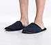 Pembrook Men's Slippers with Memory Foam - Navy - L/XL (10-12) - Fuzzy Polar Fleece with non skid sole - Great Plush Slip On House Slippers for adults, men, boys