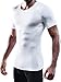 NELEUS Men's 3 Pack Compression Shirts,5011,White,2XL,EUR 3XL