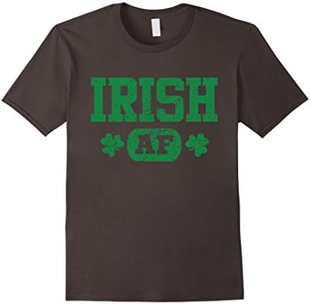 Men's Irish AF TShirt St Patrick's Day XL Asphalt