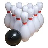 Gamecraft Jumbo Inflatable Bowling Set, Multicolor, Medium, Set of 10 pins + 1 Ball