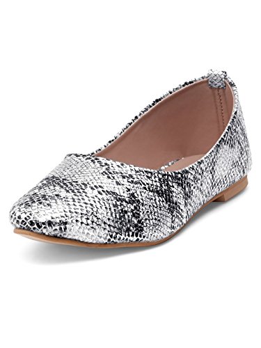 cheap silver flat shoes