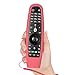 Silicone LG Magic Remote Cover Compatible with LG Magic AN-MR600/MR650/MR19BA/MR20GA LG TV Remote Cover Protective Skin Holder Washable Dirt-Proof Anti-Lost with Remote Loop(Red)