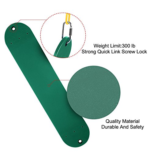 JGS Baby Swing Set Sets-Iron Chain Outdoor Playset-Backyard Playground Equipment（US STOCK） (Dark Green) - Thumbnail 5