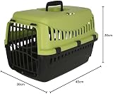 Kerbl Transport Box Expedion 45x30x30 cm Green Grey Plastic Door view 8