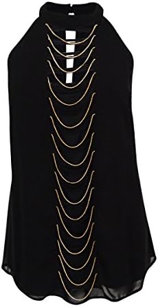 City Chic Women's Plus Size Lattice-Cutout Chain Top