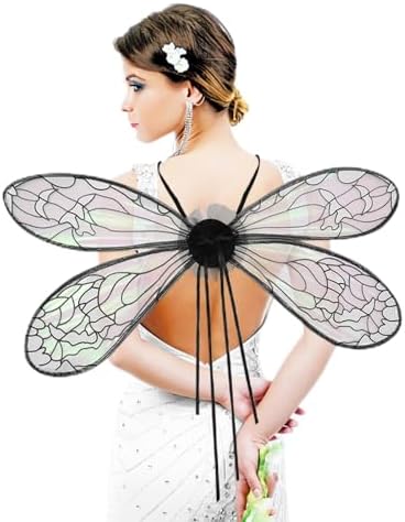 Pack De 2 Diademas De Antena De Mariposa Y Abeja | Accesorio Divertido Para Fiestas Y Cosplay | Elásticas Y Flexibles En Negro | Regalo Para Todas Las Edades