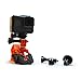 Dango Design Gripper Mount - Universal Clamp Mount for Action Cameras - Orange with Adapter Pack