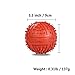 Dog Squeaky Toys Jakpak Durable Rubber Squeaky Ball for Dogs Non Toxic Silicone Chew Resistant Fun Toy with Quack Sound Floatable Dog's Sound Toy for Animal Training Biting Outside Playing,Red