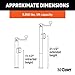 CURT 28350 Weld-On Pipe-Mount Swivel Trailer Jack, 5,000 lbs. 10-3/4 Inches Vertical Travel, CARBIDE BLACK POWDER COAT