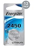 Energizer CR2450 Lithium Battery, 3v ECR2450, 12 PK by Energizer