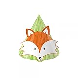 Forest Fox Child Size Party Hats 8 Per Pack