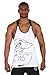 Eastabile Mens Gym Tank Tops Bodybuilding Fitness Workout Vest Tanks (XL, WHITE97)