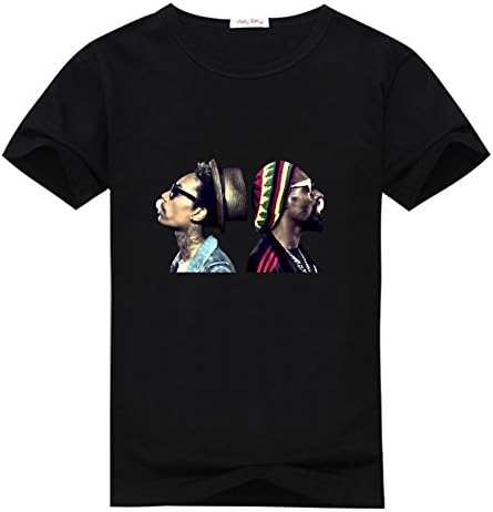 Mens Wiz Khalifa Pre-cotton T Shirt By Bokeasy XXL Black
