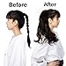 Lelinta 18″ Wavy Curly Wrap Around Ponytail Extension for Woman Synthetic Hair Extension (22 Inch-Curly, New Material-Medium Brown-Curly)thumb 3