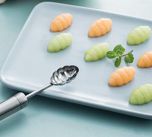 Stainless Steel Melon Ball Scooper, Caterpillar-Shaped Baller, Vegetable Cutter, Fruit Scooper, Funny Kitchen Fruit Tool