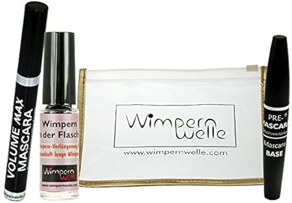 Wimpernwelle Wimpern in der Flasche Kit Deluxe. Traumhafte künstliche Wimpern mit Wimpernverlängerung, Mascara Set