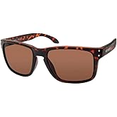Harley‑Davidson Men’s Square Sunglasses – Dark Havana Frame with Brown Lenses & Keyhole Bridge, 100% UV Protection