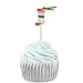 PARTYMASTER Christmas Party Decorations Food Toothpicks Cupcake Muffin Toppers Mixed Packaging,24pcs
