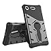 Sony Xperia XZ1 Compact Case SunRemex Durable Armor with Full Body Protective and Heavy Duty Protection and 360 Degree Rotating Kickstand Design for Sony Xperia XZ1 Compact(2017) (Black)