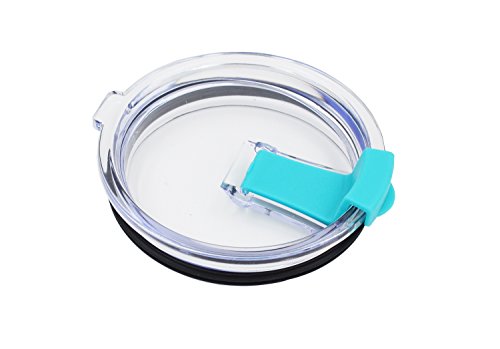 New Improved Spill Proof Lid &amp; Splash Proof Replacement Lid for 30 oz Yeti Rambler Rtic Tumbler Ozark Trail Cups or Other 30 oz Tumbler (Teal)