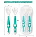 Baby Utensils Spoon Fork Set with Travel Safe Case Toddler Babies Children Feeding Training Spoon Easy Grip Heat-Resistant Bendable Self Feeding Learning Spoon (1 Spoon, 1 Fork)