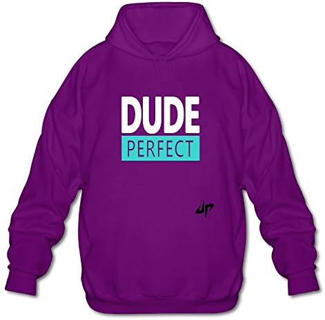 ShsjshH Men's Hoodie Dude&Perfect Logo Adult Plus Size Pullover Younth Sweatshirt X-Large