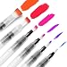 Water Coloring Brush Pens, Ohuhu Set of 6 Aqua Painting Brushes for Water Soluble Colored Pencil, Water Color Water-Base Markers, Powdered Pigment Watercolor Paints Valentine's Day Back To School Gift