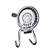 BRIESLY Stainless Steel Waterproof Suction Cup Hooks Holder,Bathroom Shower Kitchen Organizer for Towel, Bathrobe,Chrome