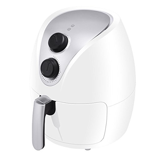 Click Here to See More Images 1500W Electric Air Fryer Cooker with Rapid Air Circulation System Low-Fat New White