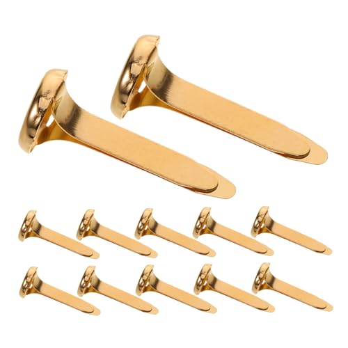 Operitacx Metal Two-Legged Brads for DIY Crafts Decorative Paper Clips Fasteners with Varied Artistic Patterns Creative Scrapbooking Pins to Boost Handmade Projects