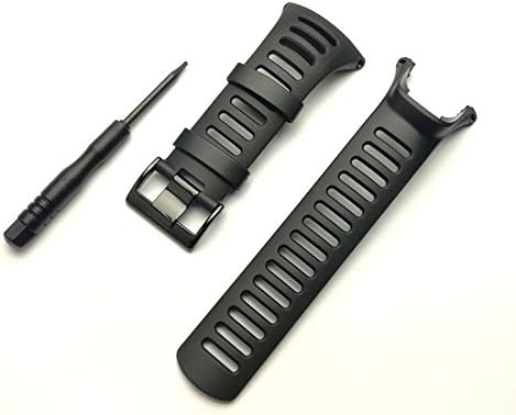 LIPOVOLT Soft Black Rubber Replacement Watch Band Strap For Ambit 3 PEAK/Ambit 2/1