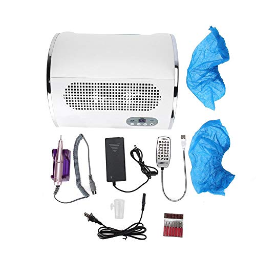 Nail Dryer Vacuum Cleaner Electric Nail File Generic Manicure 3 IN 1 Multifunctional Nail Art Tool (01)