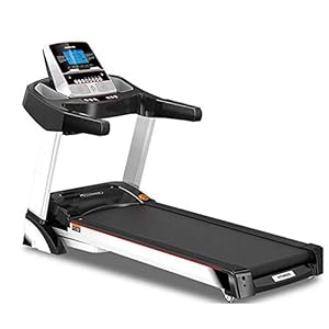 JHSHENGSHI Folding Electric Treadmill, Adjustable Speed, LCD Screen, Real-Time Video Streaming Multifunctional Blue Screen Folding Walking Treadmill for Home And Office,White Fitness Trainin