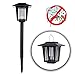 POPUD Solar Powered Bug Zapper Light, Kpest Solar Mosquito Killer Insect Killer Indoor Outdoor Fly Pest Trap Lamp Portable Garden Lawn Light For Residential, Commercial and Industrial Use (black1)