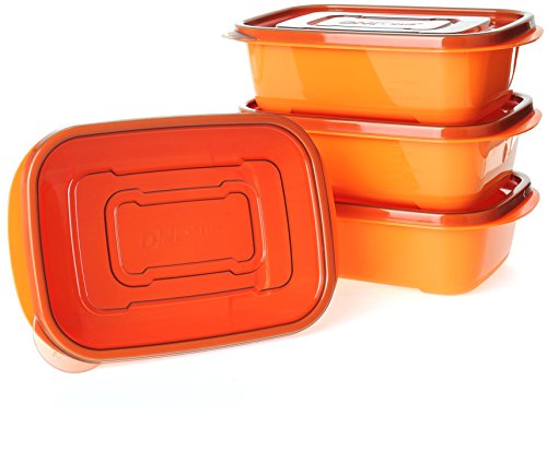 8-PACK Tenby Living Meal Prep Containers with Lids - Stackable Lunch Boxes and Portion Control Food Storage | Leak Resistant, Microwave & Freezer Safe | 30 oz. - Thumbnail 3