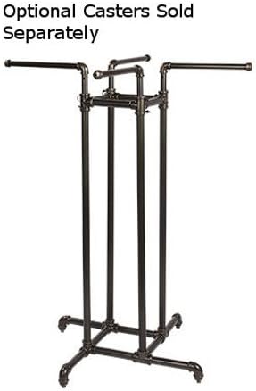 New Retails 4-Way Clothing Display Rack 48"-72"H x 30"W x 30"D