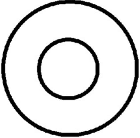 Au-ve-co 100 1/4" Nylon Flat Washers .281" I.D.030" Thick