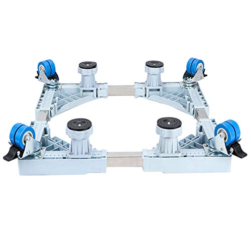 Trolley Washing Machine Casters, Appliance for Dryer Refrigerator Wine Rack Disinfection Cabinet,4(Fixed-Foot)+4Brake(Double-Wheel)