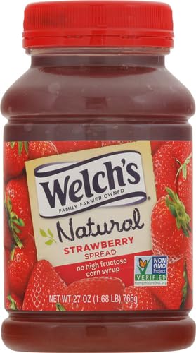 WELCH’S NATURAL STRAWBERRY SPREAD, 27 OZ