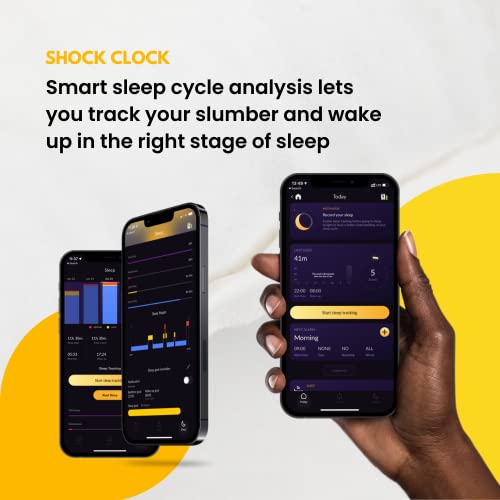 Shock Clock The Ultimate Silent Alarm for Heavy Sleepers, Hard of